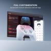 imageGameSir Super Nova Wireless Gaming Controller for PCSwitchSwitch 2iOSAndroid 1000Hz Polling Rate Hall Effect Stick ampamp Trigger Rubberized Grips RGB Lighting 1000mAh  BluePink