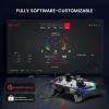 imageGameSir T4 Pro Wireless Game Controller for Windows 7 8 10 PCiPhoneAndroidSwitch Dual Shock USB Bluetooth Mobile Phone Gamepad Joystick for Apple Arcade MFi Games SemiTransparent LED BacklightKaleid