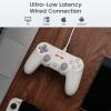 imageGameSir Tegenaria Lite Wired Game Controller For Switch Android iOS PC Steam With Retro 90s Design Hall Effect Sticks 1000Hz Polling Rate Dual Rumble Motors Mappable Back Buttons UltraLow Latency Ergonomic Design Retro GrayWhite