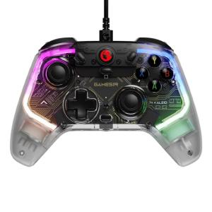 imageGameSir T4 Pro Wireless Game Controller for Windows 7 8 10 PCiPhoneAndroidSwitch Dual Shock USB Bluetooth Mobile Phone Gamepad Joystick for Apple Arcade MFi Games SemiTransparent LED BacklightT4 Kaleid