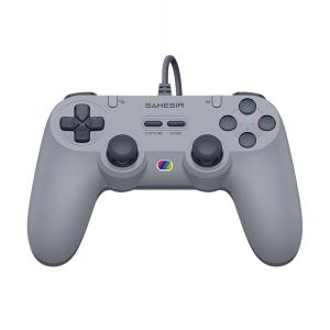 imageGameSir Tegenaria Lite Wired Game Controller For Switch Android iOS PC Steam With Retro 90s Design Hall Effect Sticks 1000Hz Polling Rate Dual Rumble Motors Mappable Back Buttons UltraLow Latency Ergonomic Design Retro GrayGray